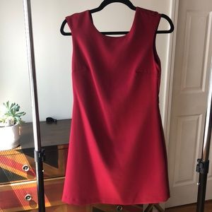 Red ZARA Dress with Small Cutout Back